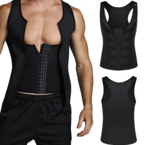 Male Sauna Vest With Corset Belt (2in1)