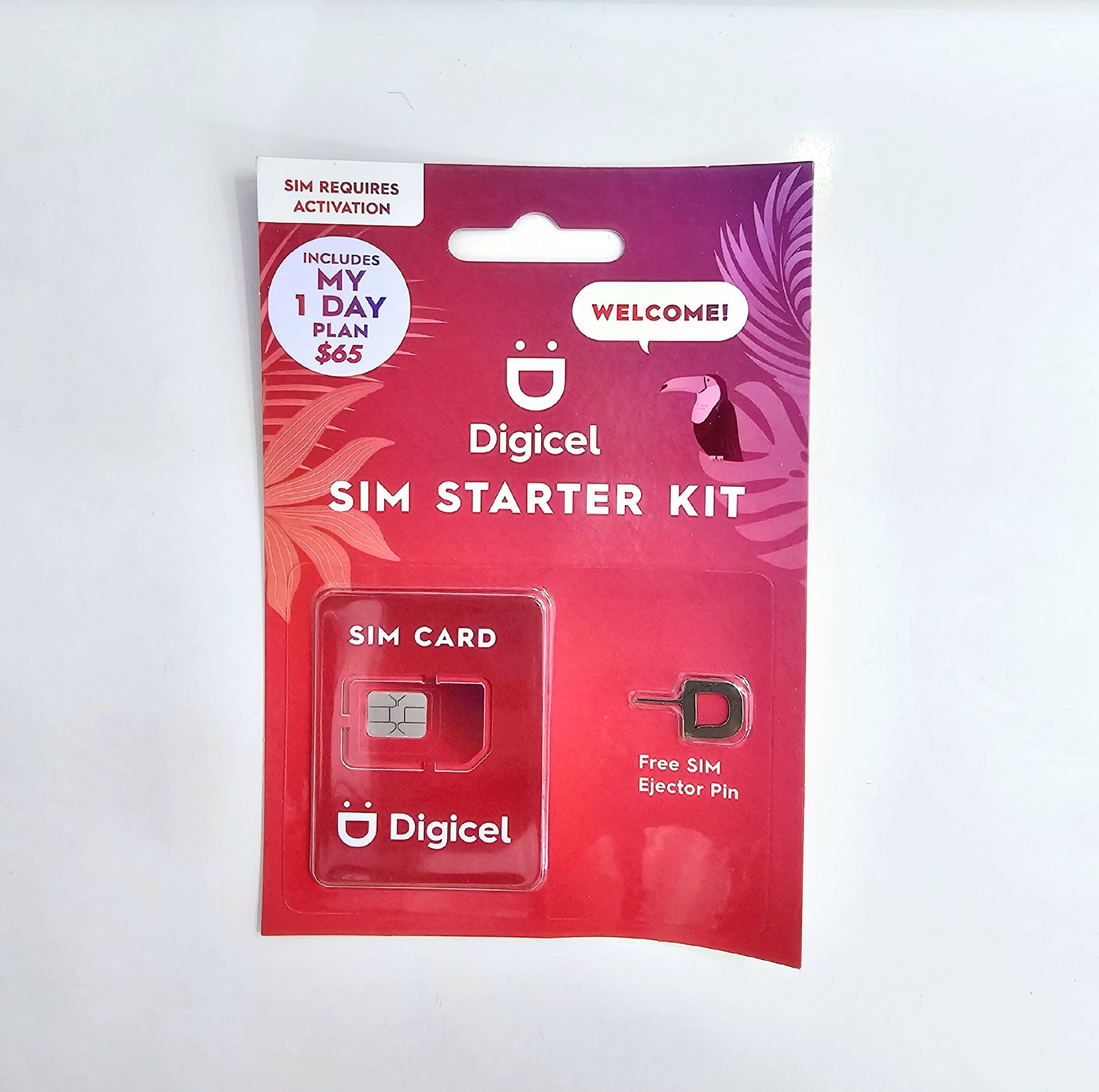 Digicel SIM Starter Kit – My 1 Day Plan (20GB LTE + Unlimited Calls & Texts)